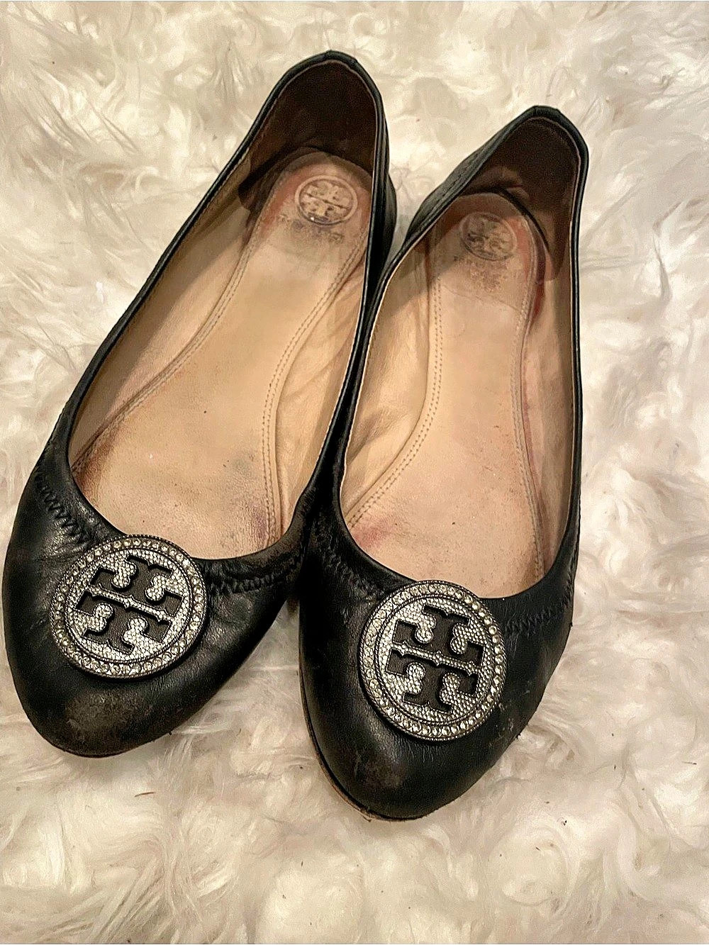 Tory Burch Minnie Travel Pavé Ballet Flat Black